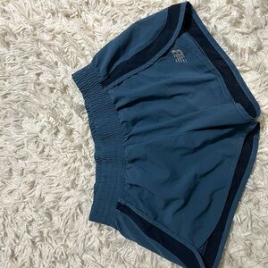 New Balance Blue Athletic Shorts with Relaxed Fit and Elastic Waistband